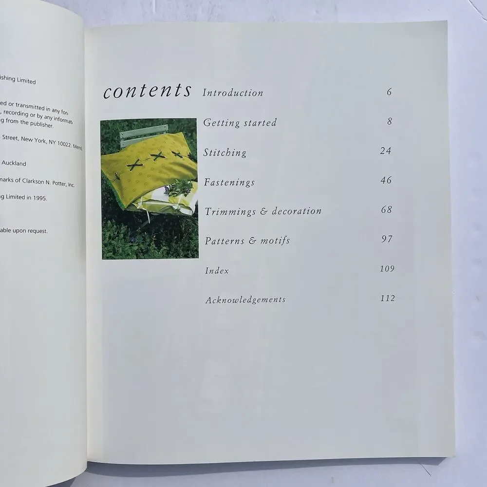 Vintage Potter Needlework Library Essentials of Sewing Sue Thompson 95 Paperback